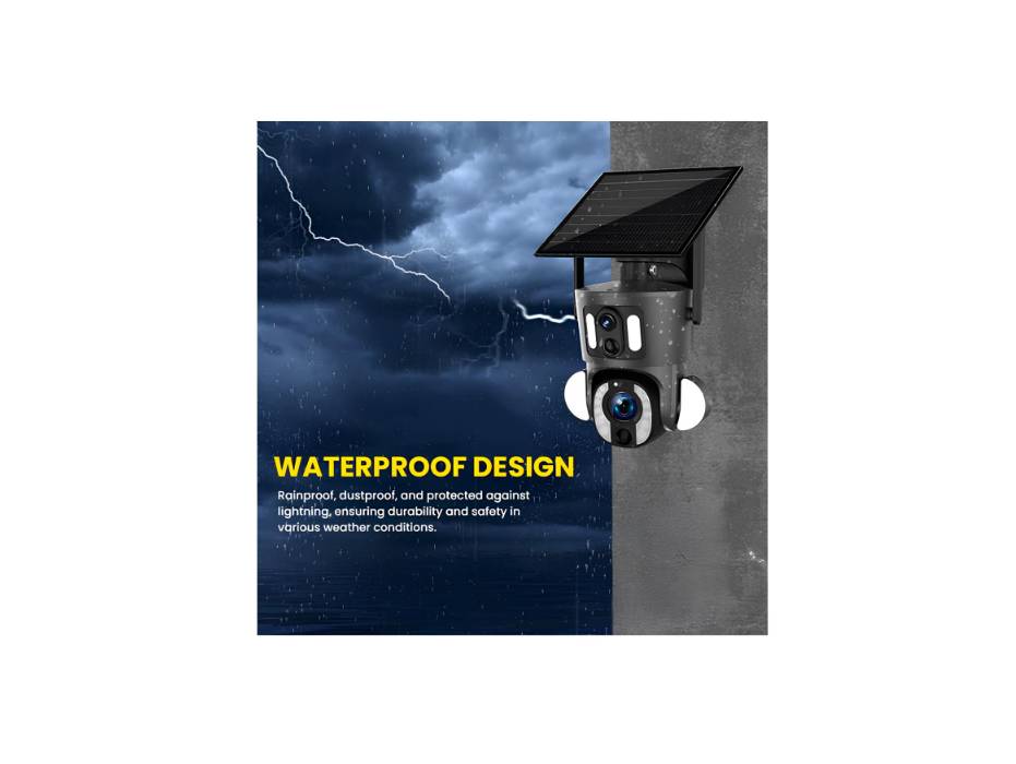 CRONY SD3210 Solar PTZ Wireless Dual Lens 10X Zoom Camera