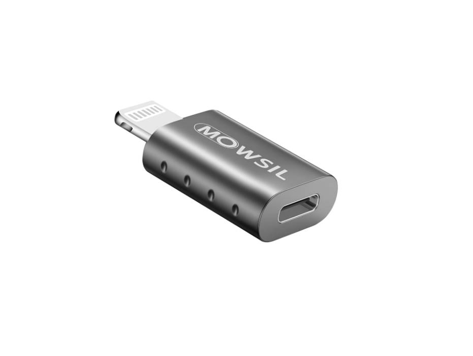 Mowsil Lightning Male to USB C Female Adapter for iPhone OTG