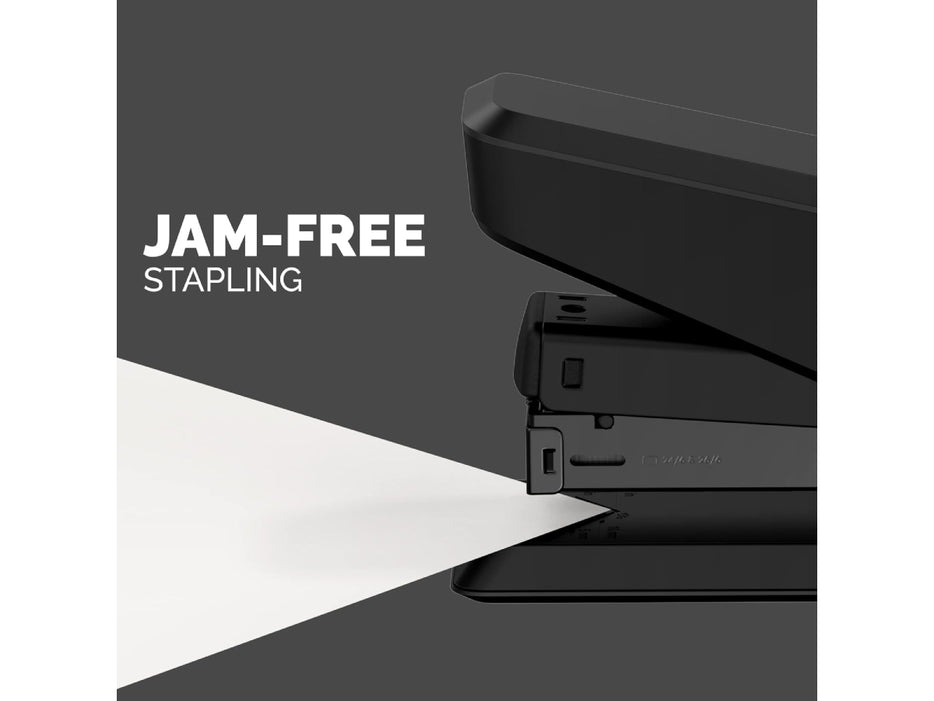 Fellowes LX850 EasyPress Staple with Antibacterial Microban Technology, 25 Sheet Capacity, Black