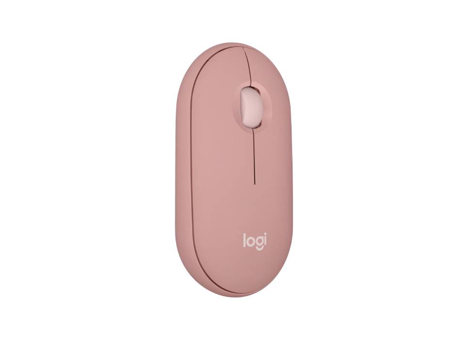 Logitech Pebble Mouse 2 M350s Slim Bluetooth Wireless Mouse, Rose