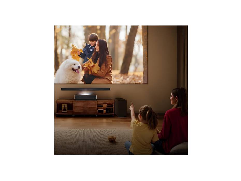 Hisense PT1 80" - 150" Laser Cinema 4K UHD TriChroma Ultra Short Throw VIDAA Smart Projector, 2500 Lumens, HSR 240, 3D Ready, HDR10/HDR10+/HLG, IMAX Enhanced