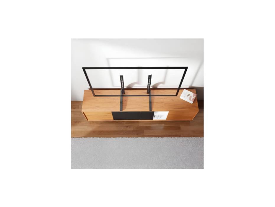 MOUNTUP TV Stand Mount, Universal TV Stand Tabletop for 27 to 55 inch, Holds up to 40kg, Height Adjustable TV Base MU1019-AE