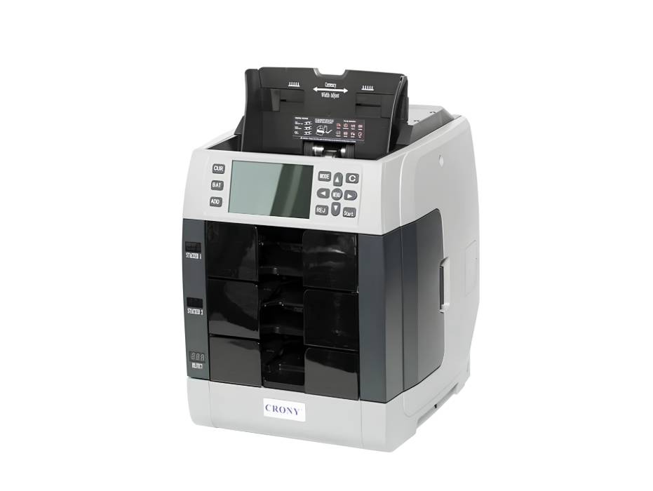 CRONY Banknote Verifiers WR8301 2+1 Multi Currency Mix Value Money sorter Pocket Money Counter and Sorter