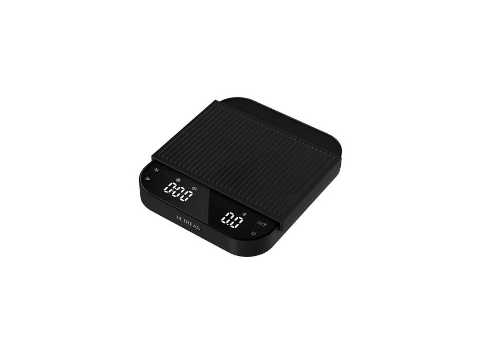 Ultrean Coffee Scale with Timer, 3kg/0.1g High Precision Drip Espresso Scale with Auto Tare, Rechargeable Kitchen Food Scale with Digital LED, Touch Sensor and Silicone Cover