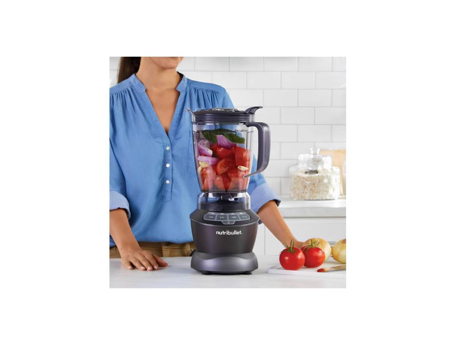 NutriBullet Full Size Blender + Combo , 7 Piece Set, Multi-Function High Speed Blender, Mixer System with Nutrient Extractor, Smoothie Maker
