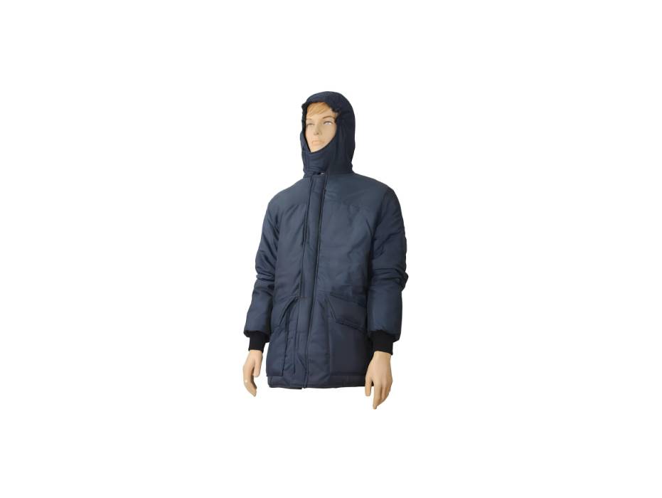 Ameriza Cold Storage (Freezer) Jacket with 3M TN Thinsulate TM Insulation, Navy Blue, Large