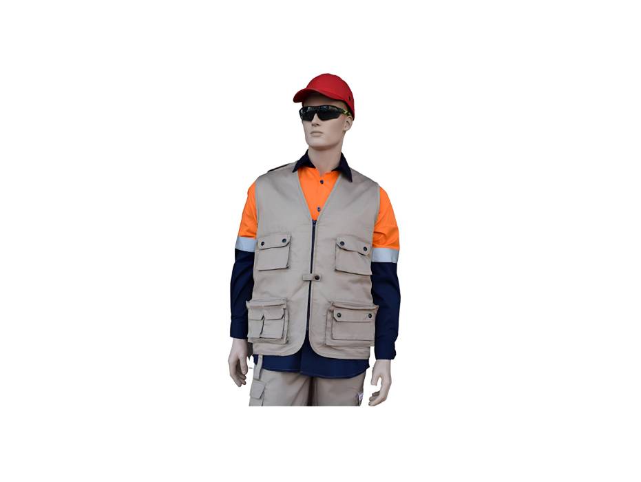EMPIRAL TECHNICAN VEST, Technician Vest Polyester/Cotton, Khaki, Large