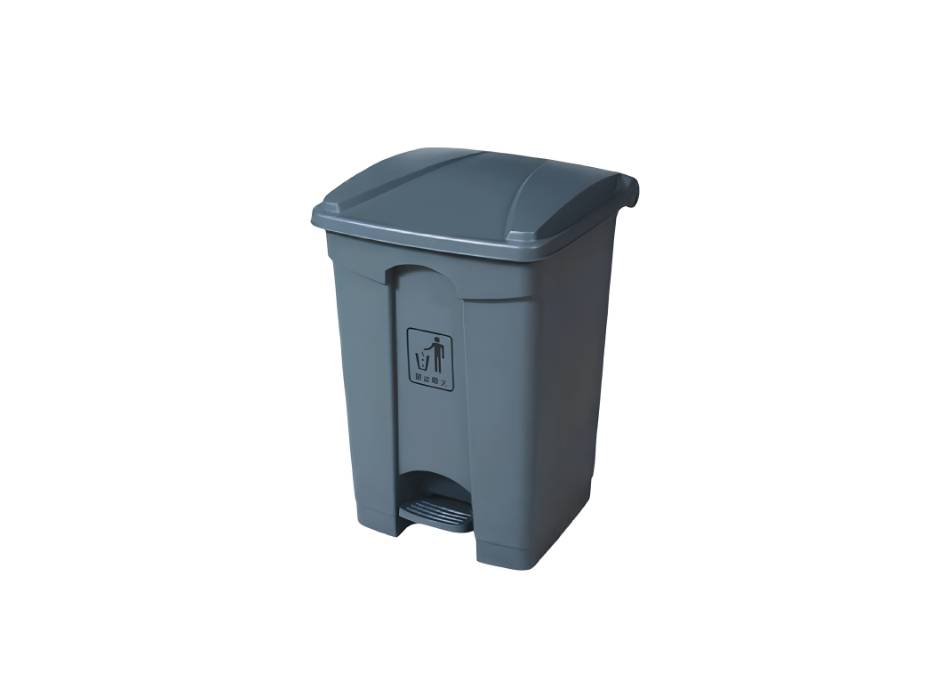 Chemex Garbage Bin Plastic With Pedal, 68 Liters, Grey