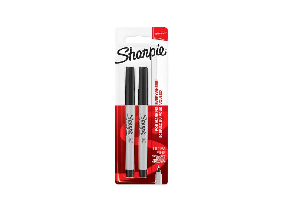 Sharpie Ultra Fine Point Permanent Marker 2pcs/pack - Black