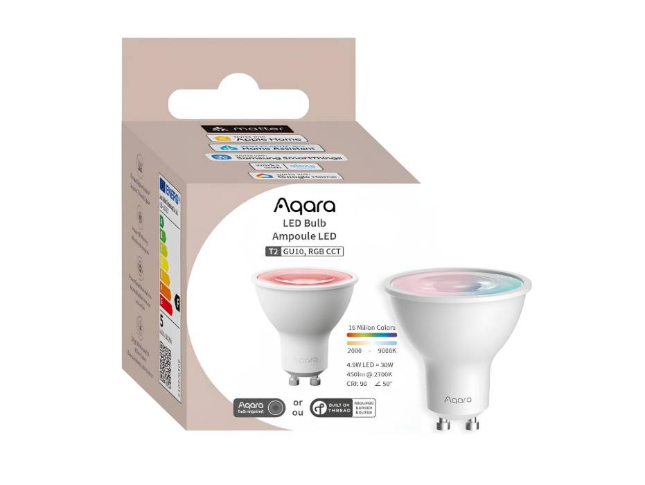 Aqara Smart LED Bulb T2( GU10, RGB CCT) 30W - Dimmable White