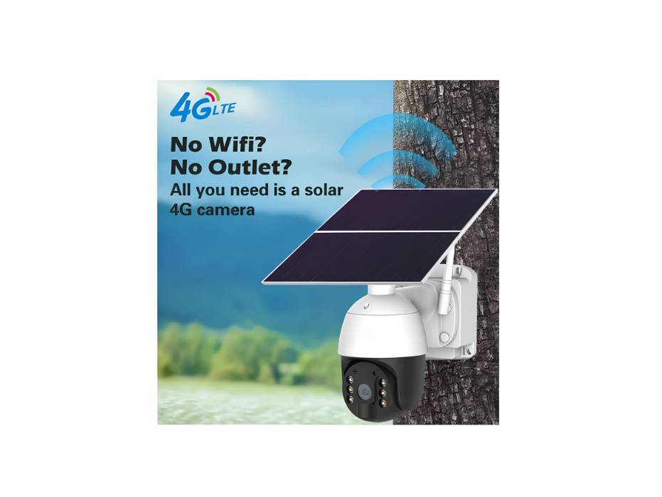 CRONY RBX-SL100 Micro power 24H Record 4G solar camera 4G LTE Wireless Security Camera Color Night Vision PIR Motion Detection