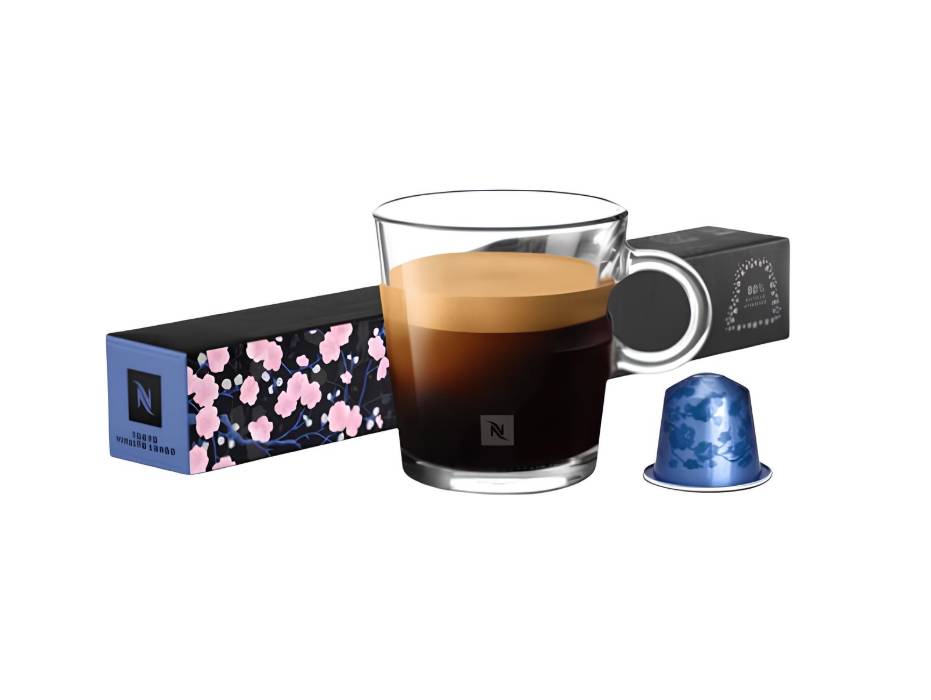 Nespresso Tokyo Lungo, Cereal, Flowery, Intensity 6, 10 Capsules