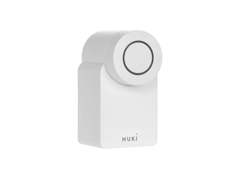 Nuki Smart Lock (4th Generation) for Euro Profile Cylinder, Smart Door Lock for Keyless Access With No Screwing or Drilling Required, Retrofittable Electronic Door Lock