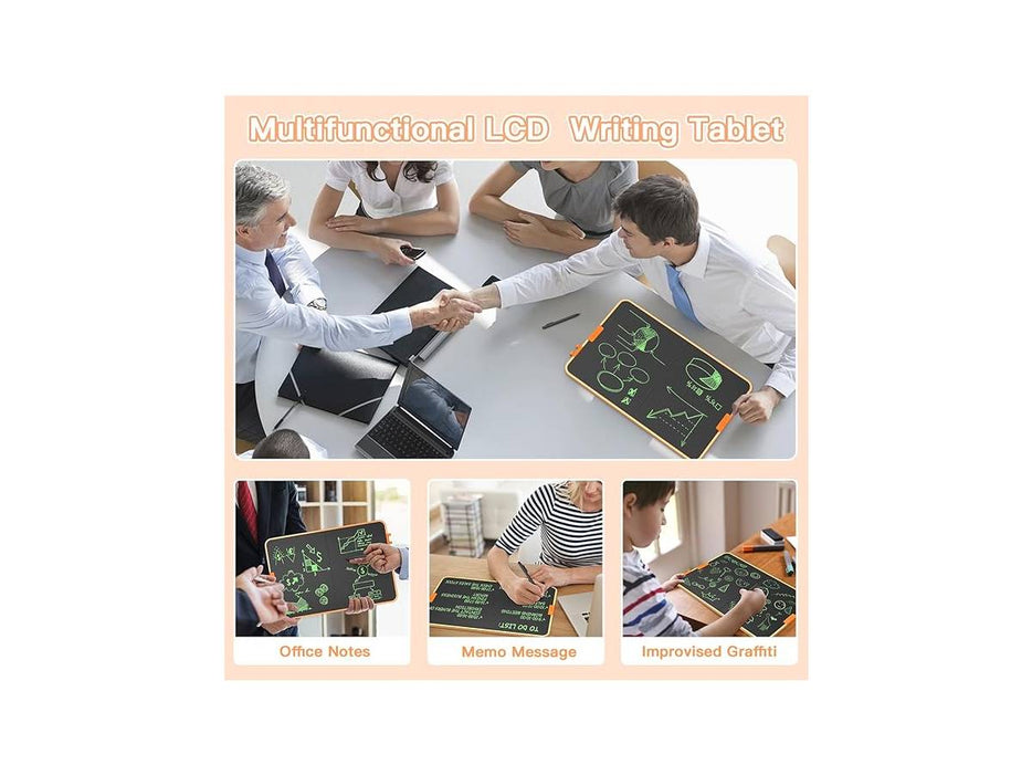 LCD Writing Tablet for Kids - 21 inch Erasable Dual Screen Drawing Tablet