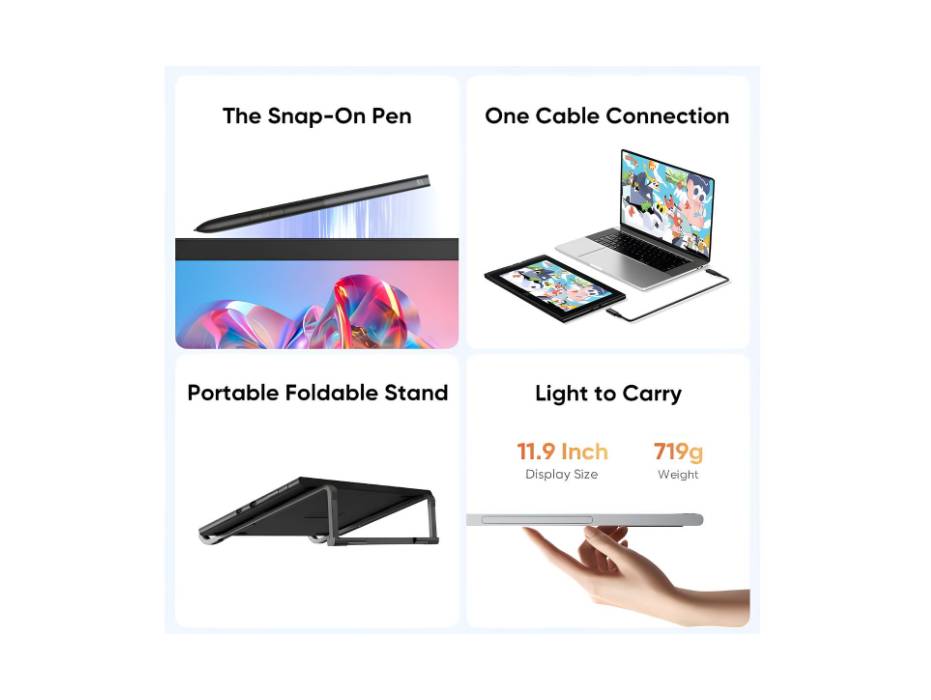 XP-pen Artist 12 3rd Gen Drawing Tablet with Screen