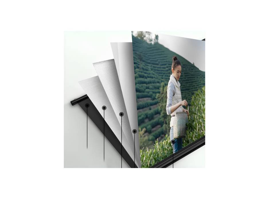 CRONY 100 inch projector screen with stand, Portable and Foldable