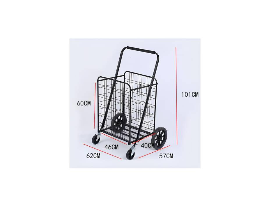 CRONY High quality Big shopping trolley, Household portable Foldable Shopping Trolley