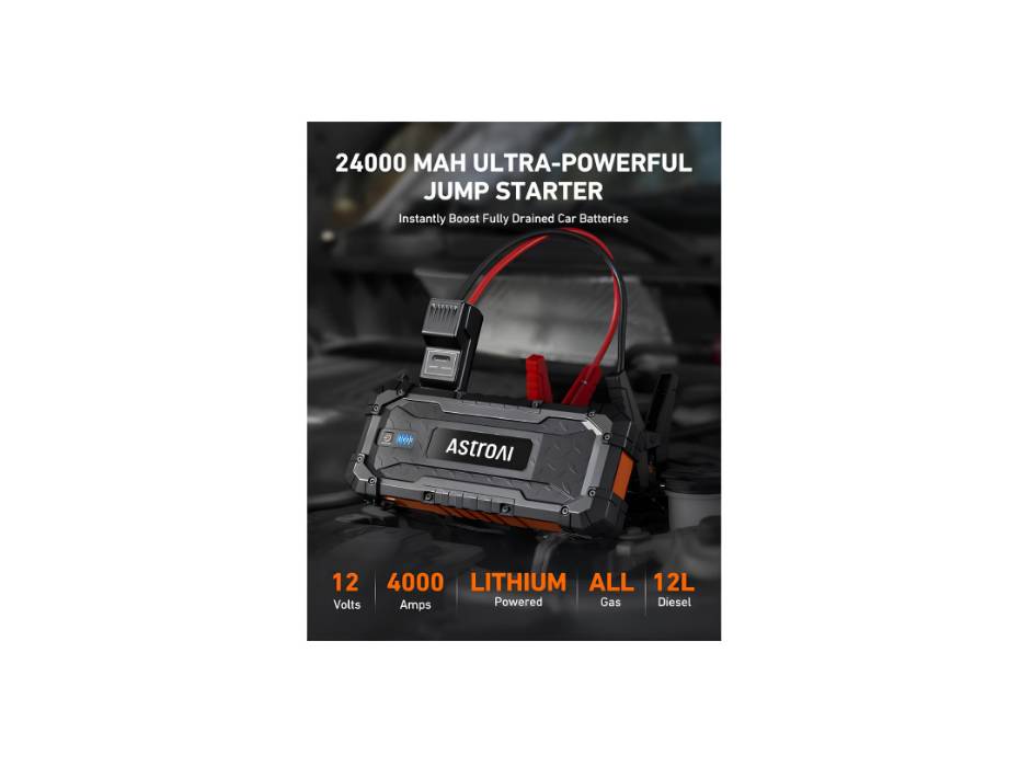 Astro AI S8 Ultra Jump Starter 4000A Battery Pack