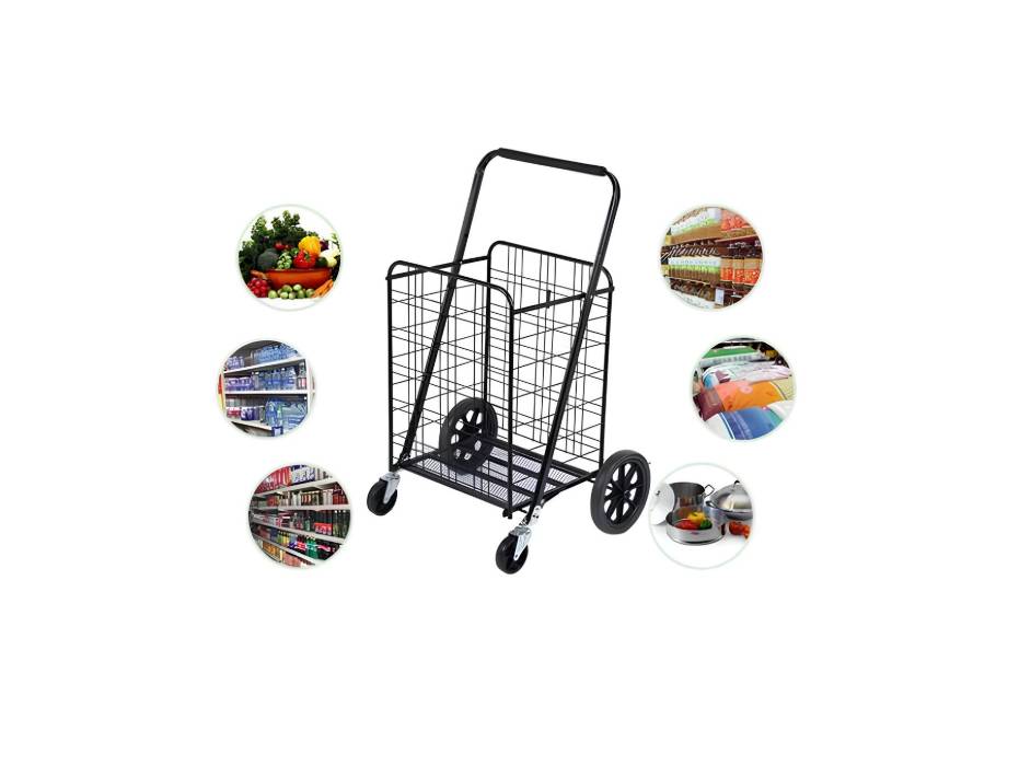 CRONY High quality Big shopping trolley, Household portable Foldable Shopping Trolley
