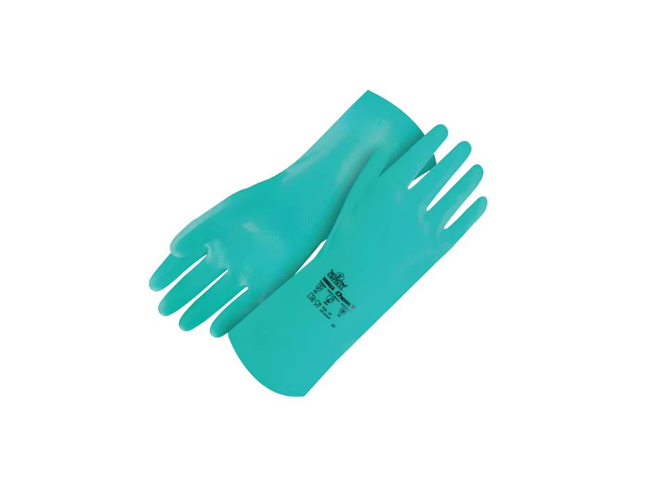 Chemical Gloves, Gorilla Chem II, Green, Medium