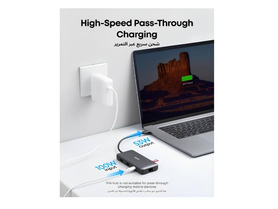 Anker 8-in-1 USB C Hub, Docking Station for Dual Monitor with 85W Power Delivery