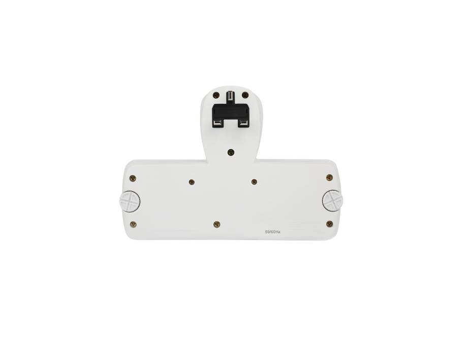 Terminator 2 Way Universal T Socket With 3USB (A & C Type), Individual Switch And Indicator TMA 2T-3UAC