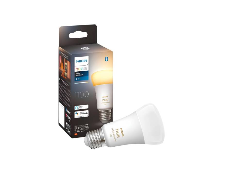 Philips Hue Bulb E27 (A60) 9W-75W 1100 Lumens White Ambiance Light