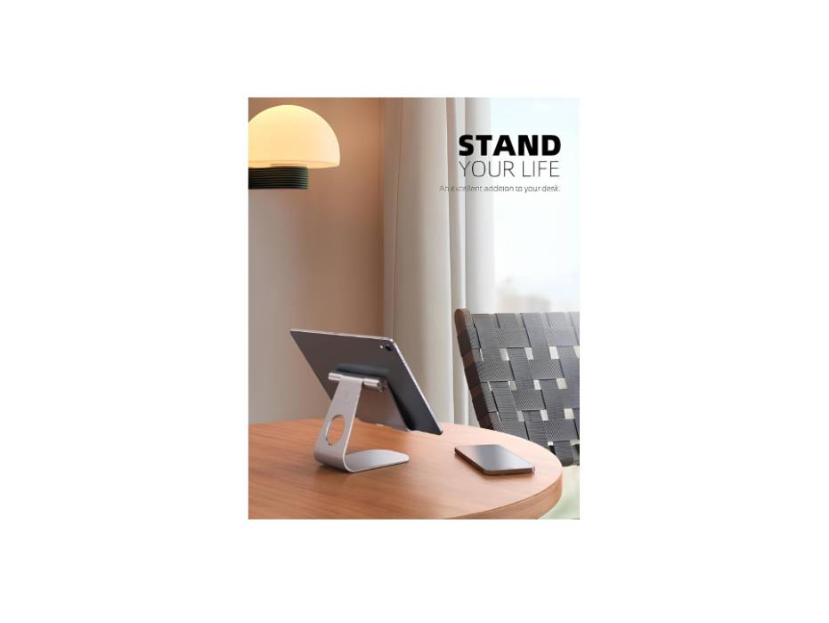 Lamicall Tablet Stand, Adjustable Tablet Holder - Desktop Stand Dock Holder Compatible with 4-13" Tablet