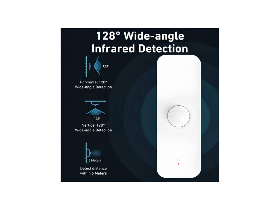 UanTii Tuya WIFI PIR Motion Sensor Movement Detector Alarm Smart Life APP Wireless Home Automation System Work with Alexa and Google Home
