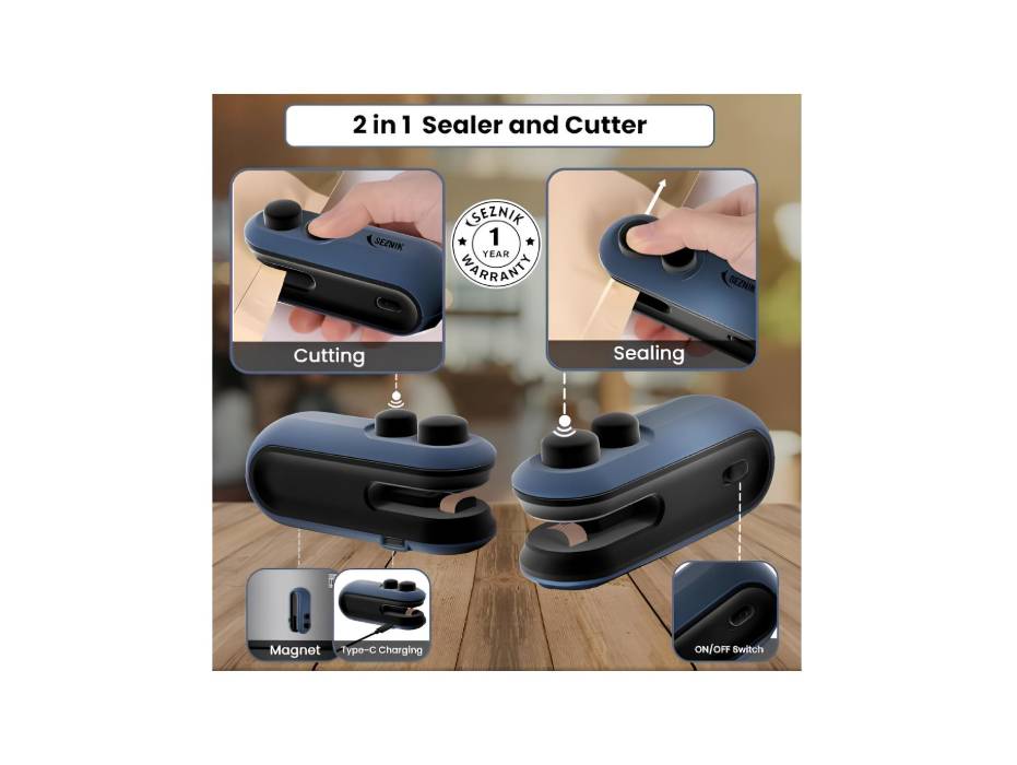 Portable Mini Sealing Machine, Handheld Packet Sealer For Food, Snacks, Chips, Fresh Storage, Plastic Bags Sealing Machine