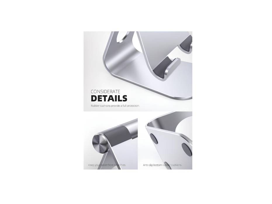 Lamicall Tablet Stand, Adjustable Tablet Holder - Desktop Stand Dock Holder Compatible with 4-13" Tablet