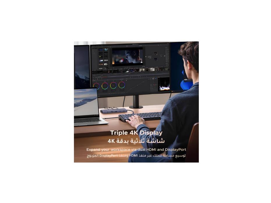 UGREEN Revodok Pro 12 in 1 Triple 4K USBC Hub Multiple Adapter