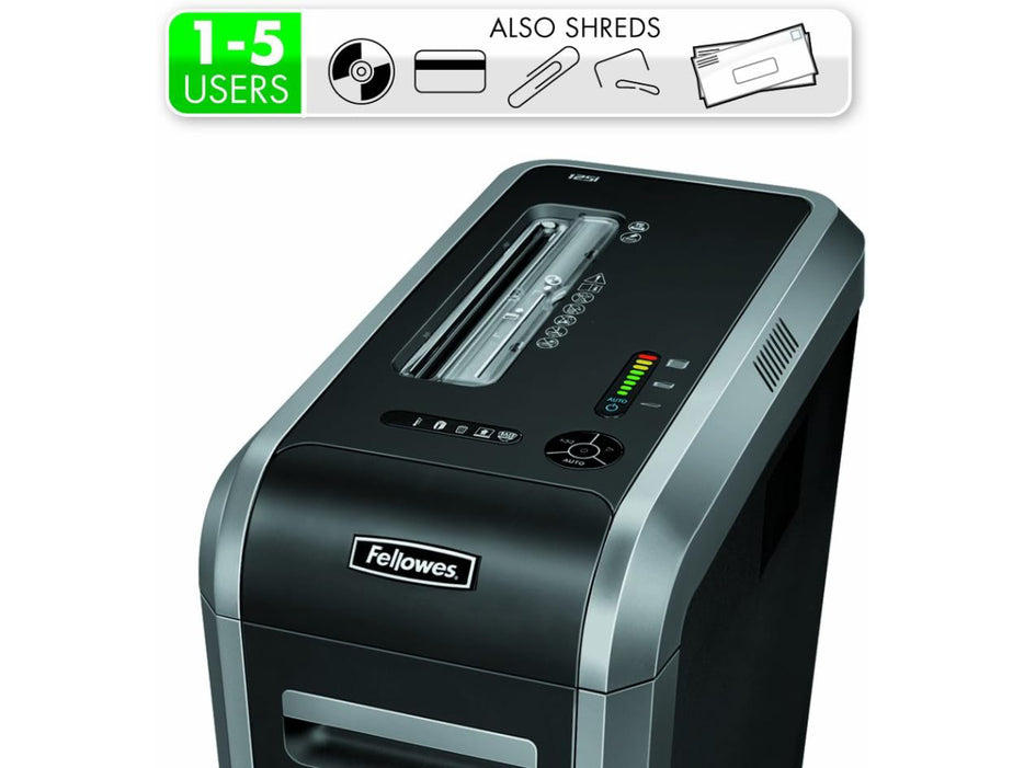 Fellowes Powershred 125i Strip-Cut Shredder