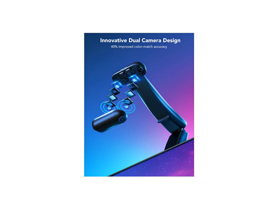 Govee Envisual TV LED Backlight T2 with Dual Cameras, 11.8ft RGBIC Wi-Fi LED Strip Lights for 55-65 inch TVs, Adapts to Ultra-Thin TVs, Smart App Control, Music Sync, H605C