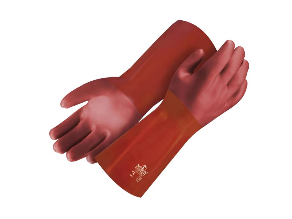 PVC Dipped Gloves, Gorilla Shield I, Brown, XL