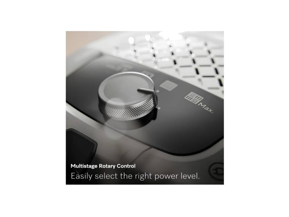 Miele Guard S1 Bagged Cylinder Vacuum Cleaner with FiberTeQ Universal Floorhead, Lightweight & Compact, Obsidian Black/Space Grey