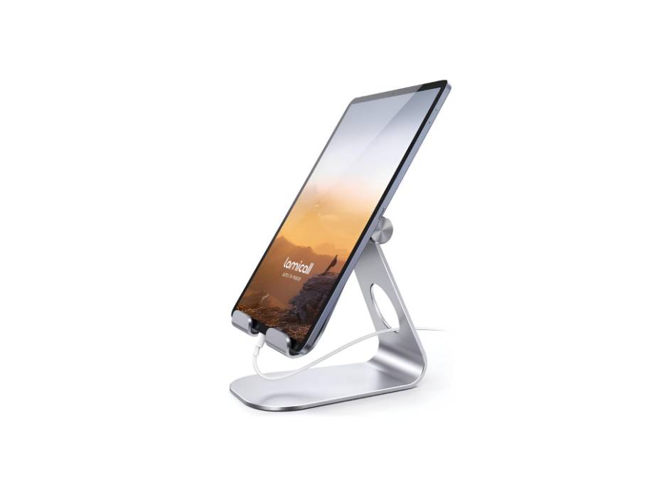 Lamicall Tablet Stand, Adjustable Tablet Holder - Desktop Stand Dock Holder Compatible with 4-13" Tablet