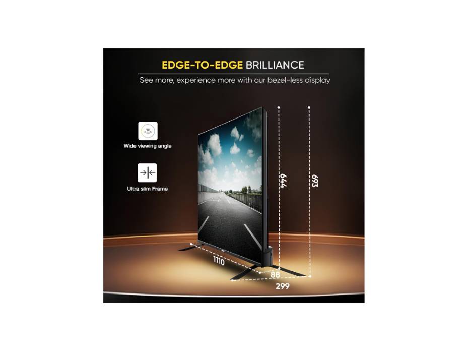 Nikai 50 Inch 4K QLED Ultra HD Smart Google TV, Hands Free Voice Control, Dolby Vision + Atmos, HDR10+, Effortless Connectivity with Android & Apple devices - NPROG50QLED