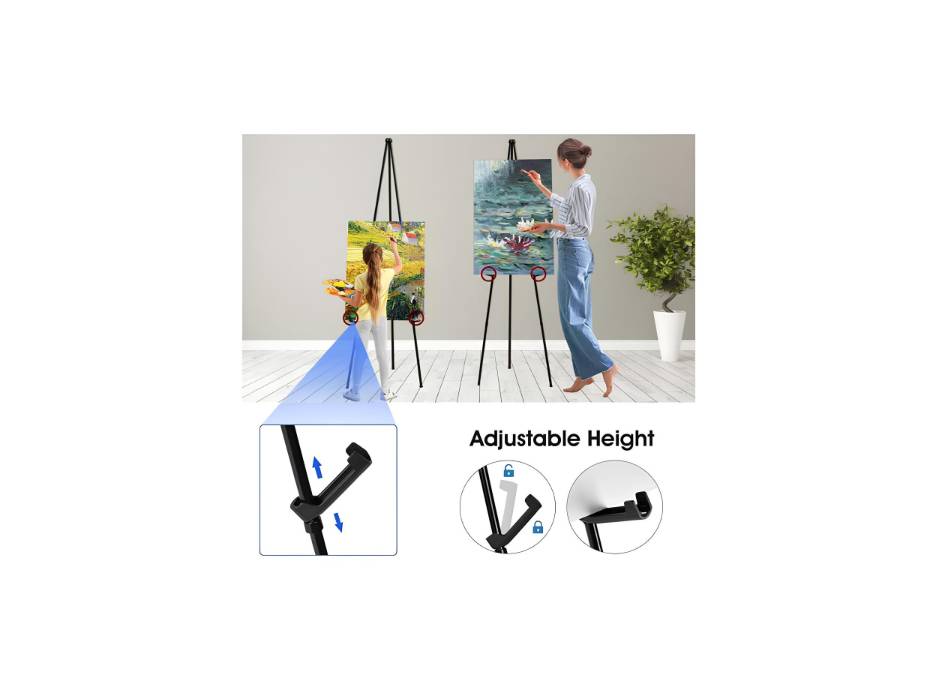 Angju 160CM Tall Display Adjustable Folding Easel Stand