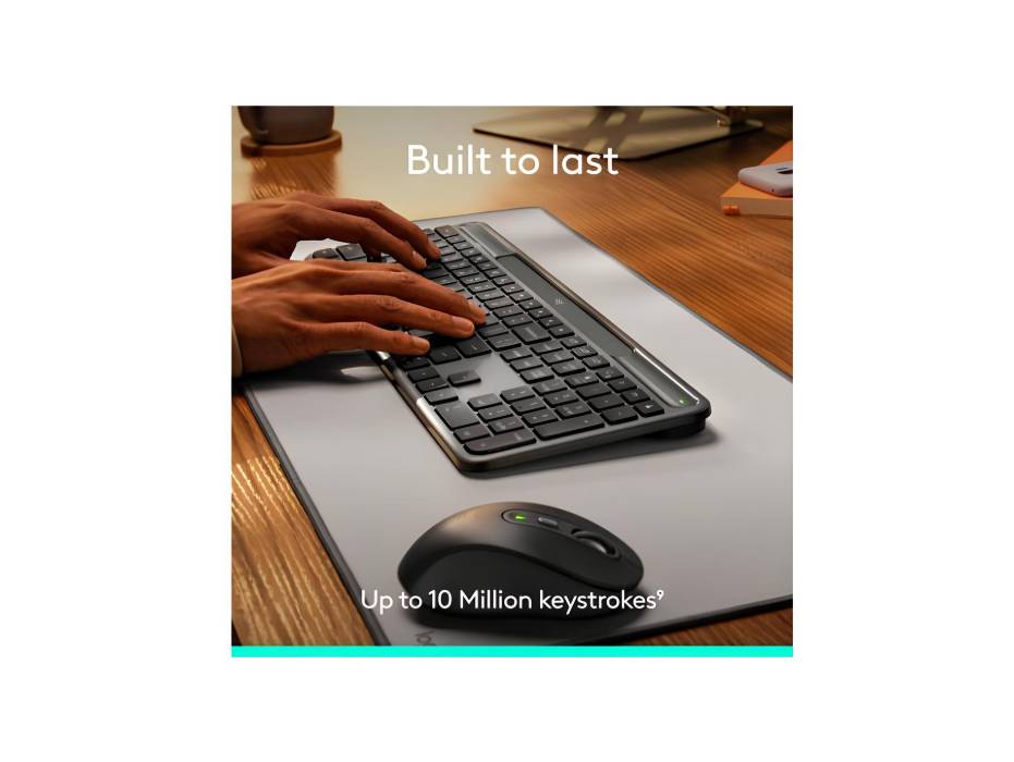 Logitech Signature Slim Solar Wireless Keyboard, Graphite