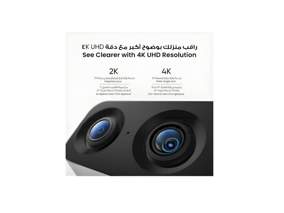 eufy Security Indoor Cam S350, Dual Cameras, 4K UHD Resolution Security Camera with 8× Zoom and 360° PTZ, Human/Pet AI Detection, Dual-Band Wi-Fi 6