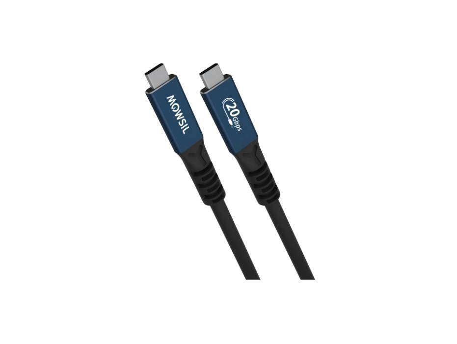 Mowsil USB4 Thunderbolt 4- USB-C to USB-C Video Cable, Supports Up to 4K @ 60Hz Resolution, 20Gbps-100W-3 Meter