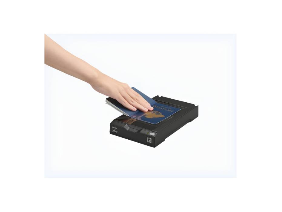 RICOH fi-70F Small Footprint Flatbed A6 Document Scanner for IDs, Passports, Small Cards