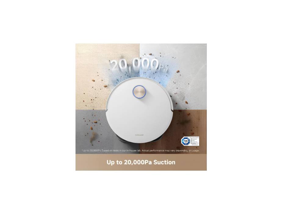 Dreame X50 Ultra Complete Robot Vacuum and Mop with Self-Cleaning, Liftable LDS, Cross Barriers Up to 6cm, AI Camera, Up to 20,000Pa, Voice Control Supported