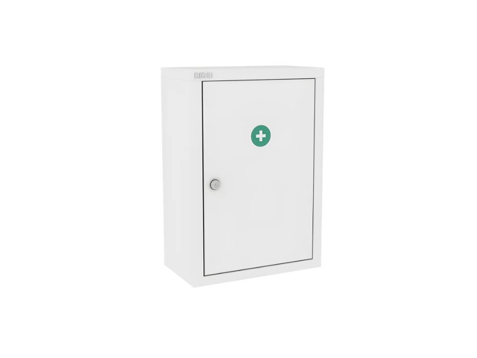 RIGID Metal First Aid Kit Cabinet. Wall Mounted Medical Emergency Cabinet with 3 compartment
