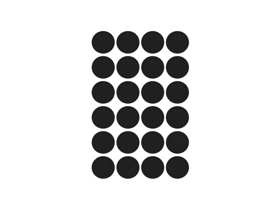 Avery Marking Labels, Dots, 18 mm, Black, 96/pack (3003)