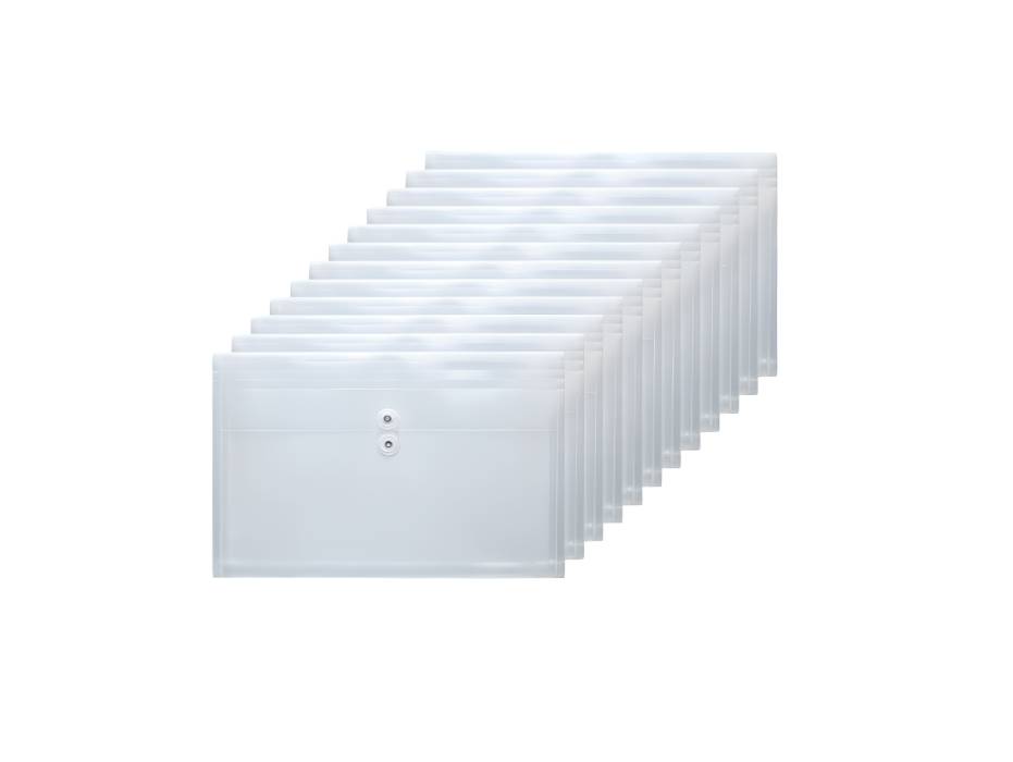 Deluxe Envelope Holder with Thread, Clear, 12pcs/pack (A1866F)