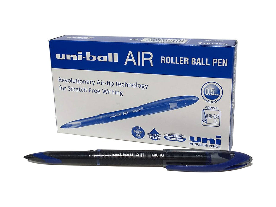 Uni-ball UBA-188-M Air Micro Pen - 0.5mm, Blue (Pack of 12)