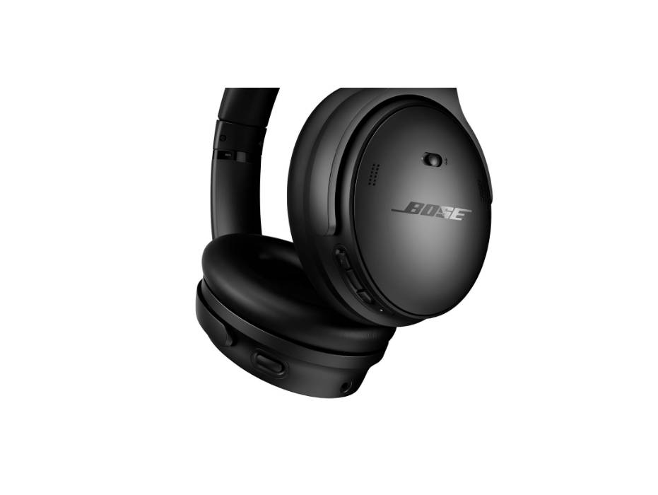 Bose Quiet Comfort Wireless Noise Cancelling Headphones, Bluetooth Over Ear Headphones with Up To 24 Hours of Battery Life, Black