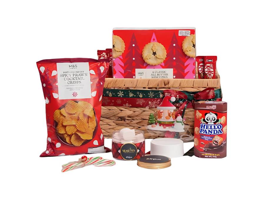Red Christmas Treat Basket